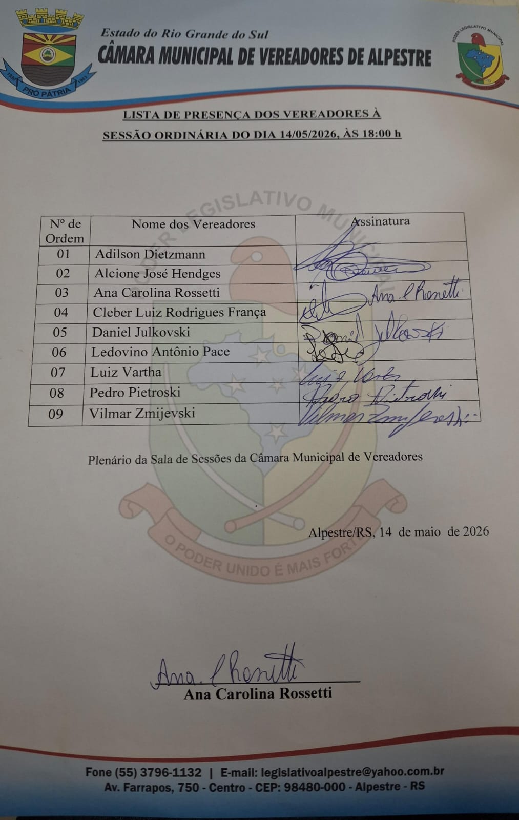 presença
